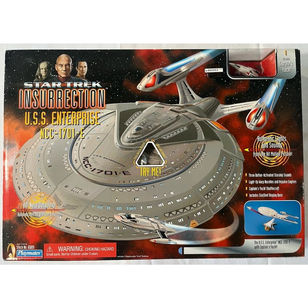 New USS Enterprise NCC-1701E Star Trek Insurrection Playmates Collectors Edition
